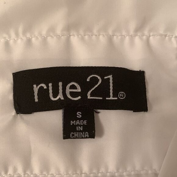 Rue 21 Los Angeles Windbreaker Crop 1/3 Zip Long sleeve Size Small - Picture 7 of 9